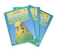 AB Tools 18 Sanded Sheets Sandpaper Cage Lining Budgies Caged Birds 25X33Cm