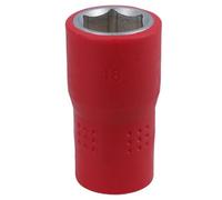 AB Tools 18mm 1/2In Drive Vde Insulated Shallow Metric Socket 6 Sided Single Hex 1000 V