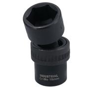 AB Tools 18mm 3/8In Drive Universal Swivel Wobble Metric Impact Shallow Socket