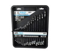 AB Tools 18Pc Metric mm Combination Spanner Spanners Wrench Set 6mm - 24mm Bergen