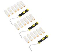 AB Tools 18Pc Mini Roller And Sleeves Set For Gloss Emulsion Paints Painting Decorating