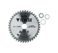 AB Tools 190mm X 30mm Tct Tungsten Carbide Tipped Circular Saw Blades 40 Teeth