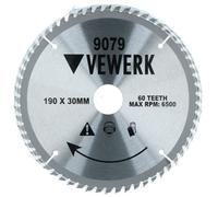 AB Tools 190mm X 30mm Tct Tungsten Carbide Tipped Circular Saw Blades 60 Teeth