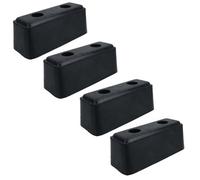 AB Tools 190mm X 75mm Square Standoff Rubber Buffer Bumper Block Pad Stop Trailers 4Pc