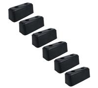 AB Tools 190mm X 75mm Square Standoff Rubber Buffer Bumper Block Pad Stop Trailers 6Pc