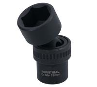 AB Tools 19mm 3/8In Drive Universal Swivel Wobble Metric Impact Shallow Socket
