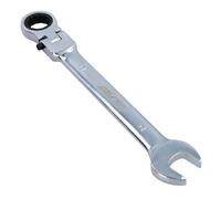 AB Tools 19mm Flexible Headed Ratchet Combination Spanner Wrench With Integrated Lock