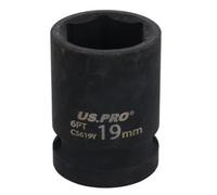 AB Tools 19mm Metric Shallow Impact Impacted European Style Socket 1/2" Drive 6 Sided