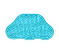 AB Tools 1Pk Blue Interactive Dog Slow Lick Mat With Suction Cups Food Accessories