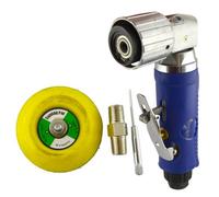 AB Tools 2" 50mm Air Angle Sander Grinder Polisher With Hook And Loop Pad Sanding Pad