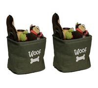 AB Tools 2 Forest Canvas Pet Dog Toy Storage Baskets 33X7Cm