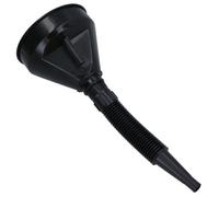 AB Tools 2 In 1 Black Funnel With Flexi Spout For Water Fuel Liquids Petrol Oil