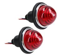 AB Tools 2 Pack 12V Rear Side Tail & Brake Lamp Light For Classic Car Trailer Caravan Red
