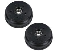 AB Tools 2 Pack 200 x 50mm BPW Brake Drum & Bearing for Trailer Caravan 5 Stud 112mm PCD