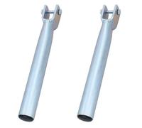 AB Tools 2 Pack 30Cm Boat Trailer Female Stem For Boat Roller Brackets 34mm Support Post