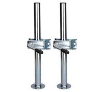AB Tools 2 PACK 34mm Prop Drop Stand 460mm Long for Trailer Jockey Leg & Clamp