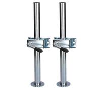 AB Tools 2 Pack 34mm Prop Drop Stand 460mm Long For Trailer Jockey Leg & Clamp
