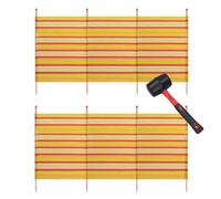 AB Tools 2 PACK 4 Pole Windbreak & Mallet Beach Shelter 1.2cm by 2.2cm Screen Stripe