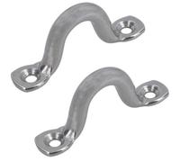 AB Tools 2 Pack 5mm Stainless Steel Wire Sheet Eye Tie Down Hook Strap 316 Marine Grade