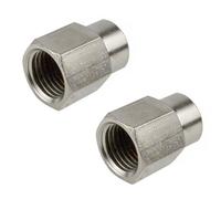 AB Tools 2 Pack Air Line Hose Fitting Connector Adapter 1/4 To 1/8 Bsp Female Thread Bush