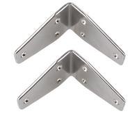 AB Tools 2 Pack Angle Bracket 90 Degree Brace Marine Stainless Steel 80mm X 50mm