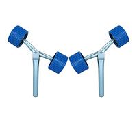 AB Tools 2 Pack Boat Roller Wing Bracket & Stem Post Non Marking Rollers Dumbbell Trailer