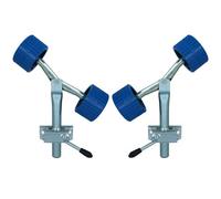 AB Tools 2 Pack Boat Roller Wing Bracket & Stem Post With Non Marking Rollers Trailer