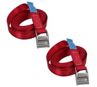 AB Tools 2 Pack Cam Buckle Strap Stainless Steel Metal 4M Tie Down Luggage Straps Marine