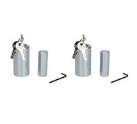 AB Tools 2 Pack Caravan Corner Steady Stabiliser Leg Nut Lock Insurance Approved