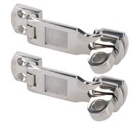 AB Tools 2 Pack Hasp & Staple 316 Stainless Steel Cast Locker Cabin Hatch Swivel Lock
