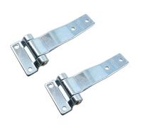 AB Tools 2 Pack Heavy Duty 145mm Strap Hinge Locker Door Hatch Zinc Plated 4mm Thick