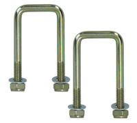AB Tools 2 Pack M10 40mm X 88mm U-Bolt N-Bolt For Trailers With Nuts High Tensile