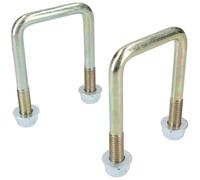 AB Tools 2 Pack M10 50mm X 80mm U-Bolt N-Bolt For Trailers With Nuts High Tensile