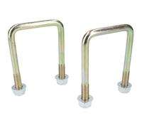 AB Tools 2 Pack M10 60mm X 90mm U-Bolt N-Bolt For Trailers With Nuts High Tensile