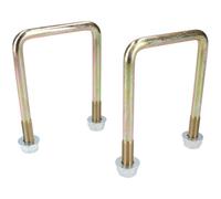 AB Tools 2 Pack M10 70mm X 100mm U-Bolt N-Bolt For Trailers With Nuts High Tensile