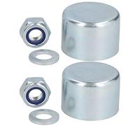 AB Tools 2 PACK Replacement 35mm Erde Daxara Trailer Hub Cap Grease Cover Lock Nut