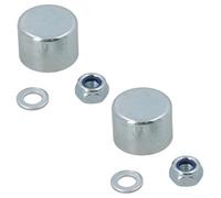 AB Tools 2 Pack Replacement 35mm Erde Daxara Trailer Hub Cap Grease Cover Lock Nut