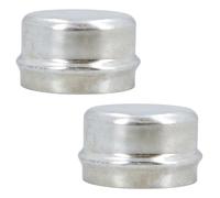 AB Tools 2 PACK Replacement 50.5mm Dust Cap Wheel Hub Trailer Bearing Grease Cover