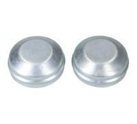 AB Tools 2 Pack Replacement 70mm Metal Wheel Hub Cap Trailer Bearing Dust Grease