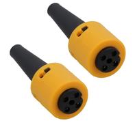 AB Tools 2 Pack Trailer Light Yellow 5 Pin Plug Kit Connector Replacement End Loom Repair