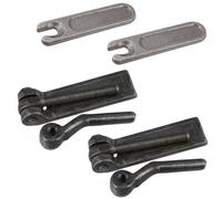 AB Tools 2 Pk M12 Threaded Ramp Fasteners & Plates For Trailer Truck Tailgate Body Catch