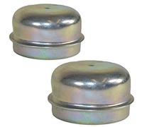 AB Tools 2 Replacement 50mm Metal Dust Cap Wheel Hub Trailer Bearing Grease Cover