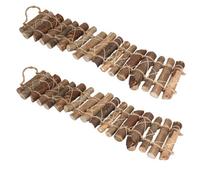 AB Tools 2 Small Animals Birds Natural First Hanging Bridges Cage Accessories 3X15X60Cm