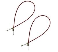 AB Tools 2 Stainless Steel Trailer Brake Cables Mushroom End Outer Sheath 1320mm ALKO
