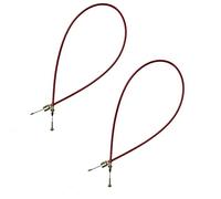 AB Tools 2 Stainless Steel Trailer Brake Cables Mushroom End Outer Sheath 1430mm ALKO