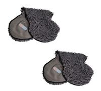 AB Tools 2 Super Absorbent Grey Microfiber Dog Cat Pet Noodle Towel Quick Drying