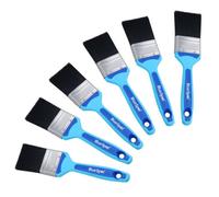 AB Tools 2" Synthetic Paint Brush Painting + Decorating Brushes Soft Grip Handle 6 Pack