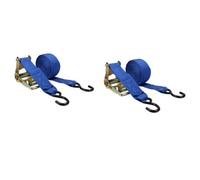 AB Tools 2 Trailer Car Recovery Trailer Ratchet Lashing Tie Down Strap 750Kgs 30Ft X 50mm