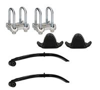 AB Tools 2 Twin Parabolic Leaf Spring Bump Stop And U Bolts And Plates For Ifor Williams