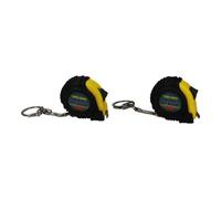 AB Tools 2 X 1 Metre Key Ring Tape Measures Measuring Metric Imperial Measurements